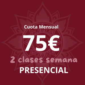 Cuota de 2 Sesiones Presenciales a la semana